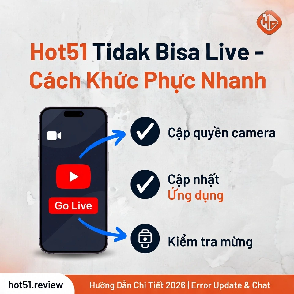 Hot51 Tidak Bisa Live Sửa Lỗi Nhanh Cho Người Việt