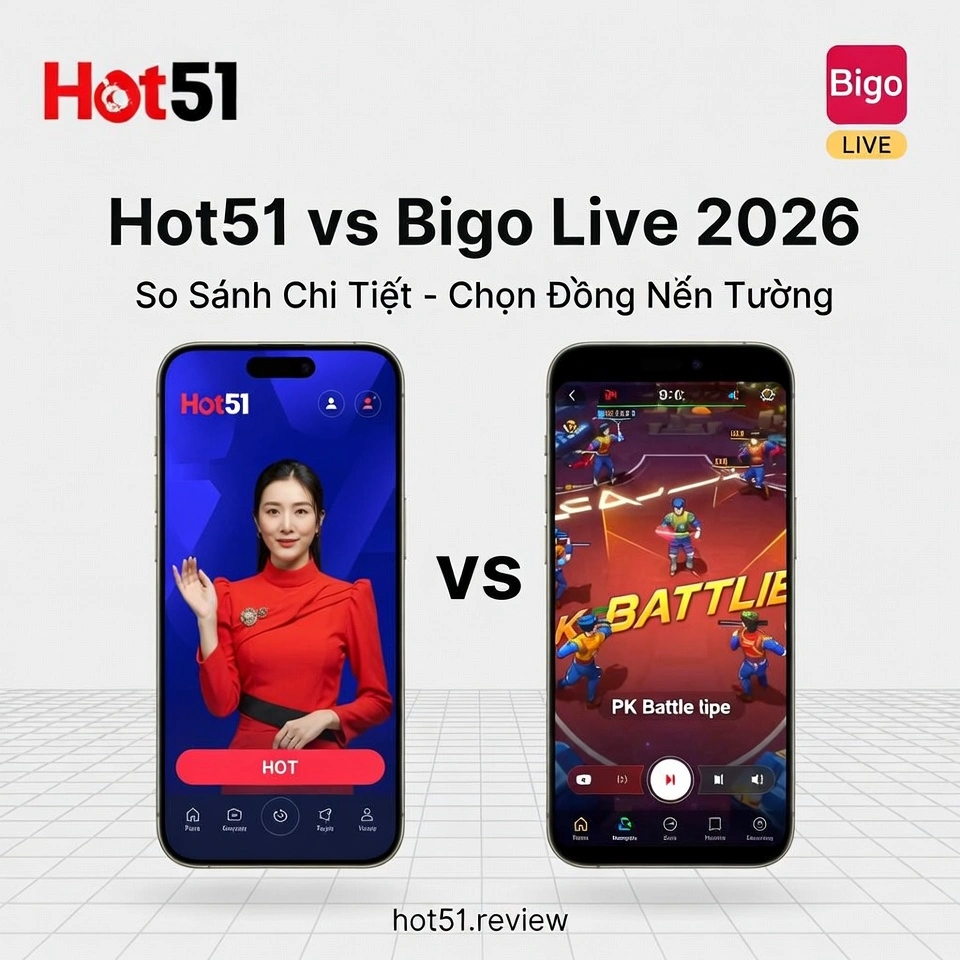 Hot51 vs Bigo Live App Nào Tốt Hơn Cho Người Việt