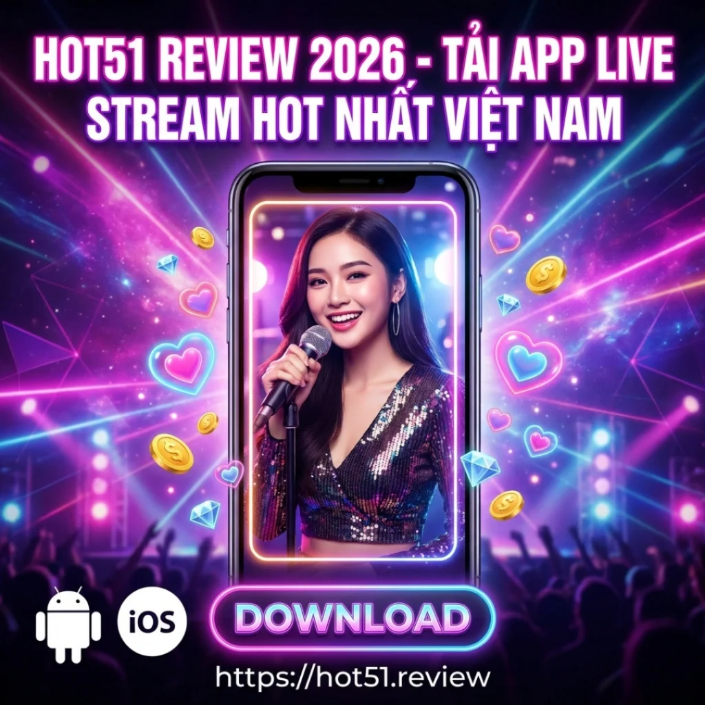 Hot51 Review – Tải Hot51 APK Mới Nhất 2026 Live Stream Gái Xinh, Game & Tương Tác